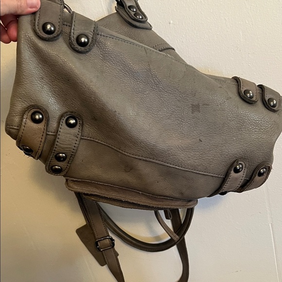 Linea Pelle Gray Shoulder Bag - Picture 7 of 8